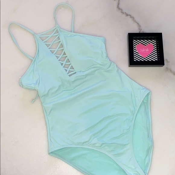 🔥Hobie Solid One Piece Swimsuit NWT - Picture 6 of 7